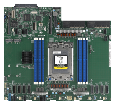 2U UP rackmount workstation with 8 hot-swap NVMe/SAS/SATA drive bays and PCIe 5.0 (CSO)